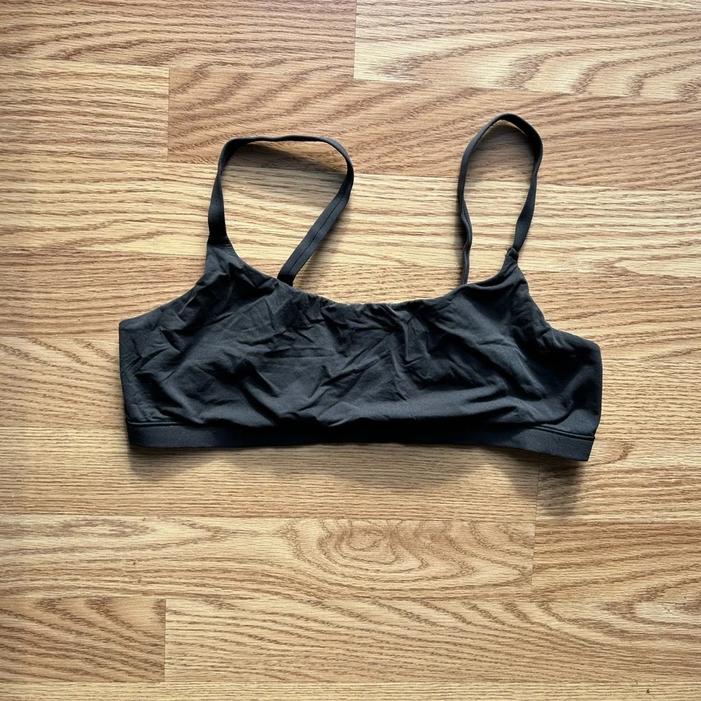 SKIMS FITS EVERYBODY SCOOP BRALETTE XL ONYX - Picture 2 of 5